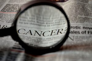 Cancer, Newspaper, Word, Magnifier